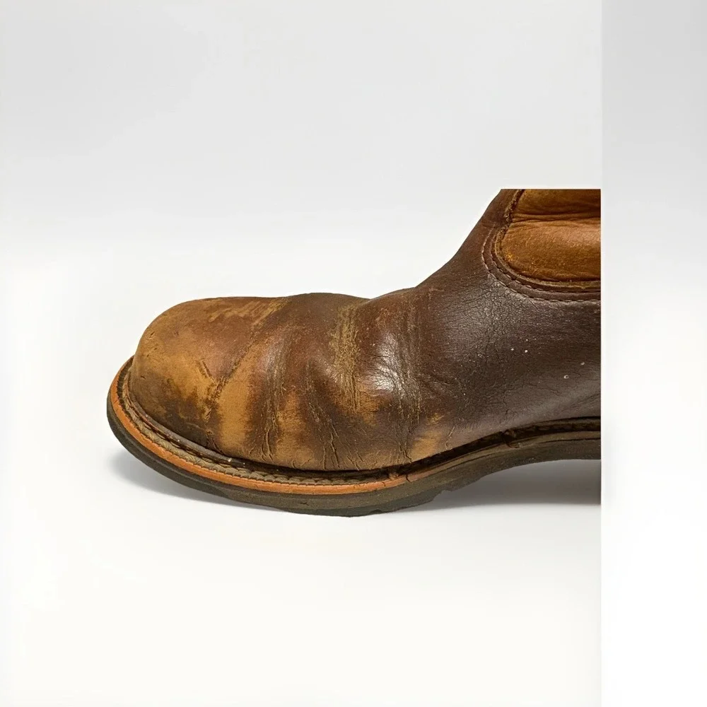 Thorogood American Heritage 814-4208 Tobacco Leather‎ Boots. REPAIR NEEDED